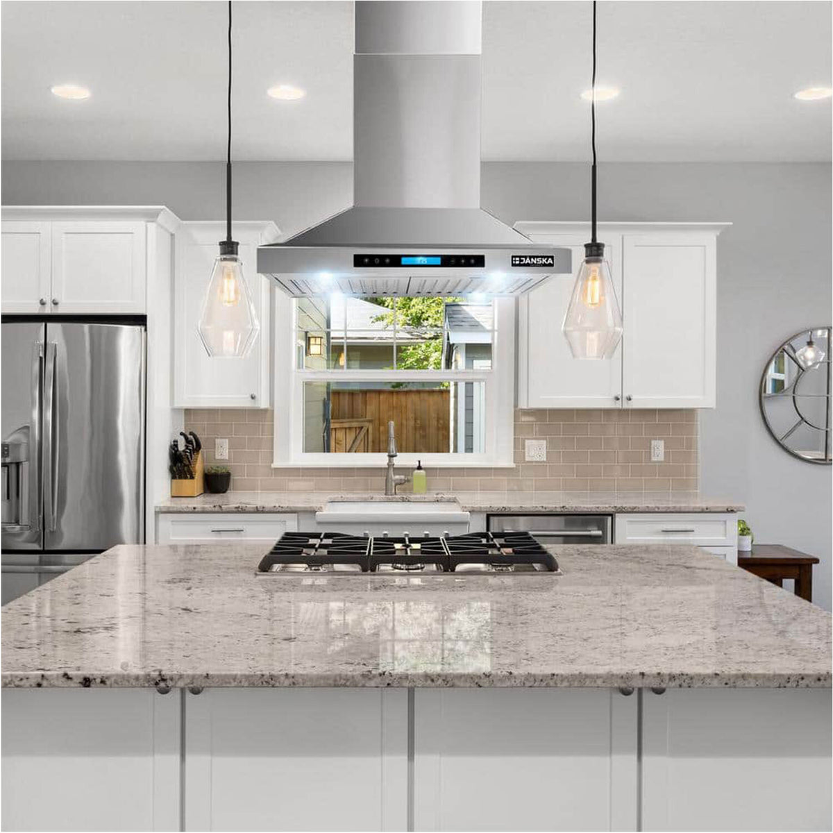 JANSKA 30 Inch Island Mount Range Hood 850 CFM – Janska